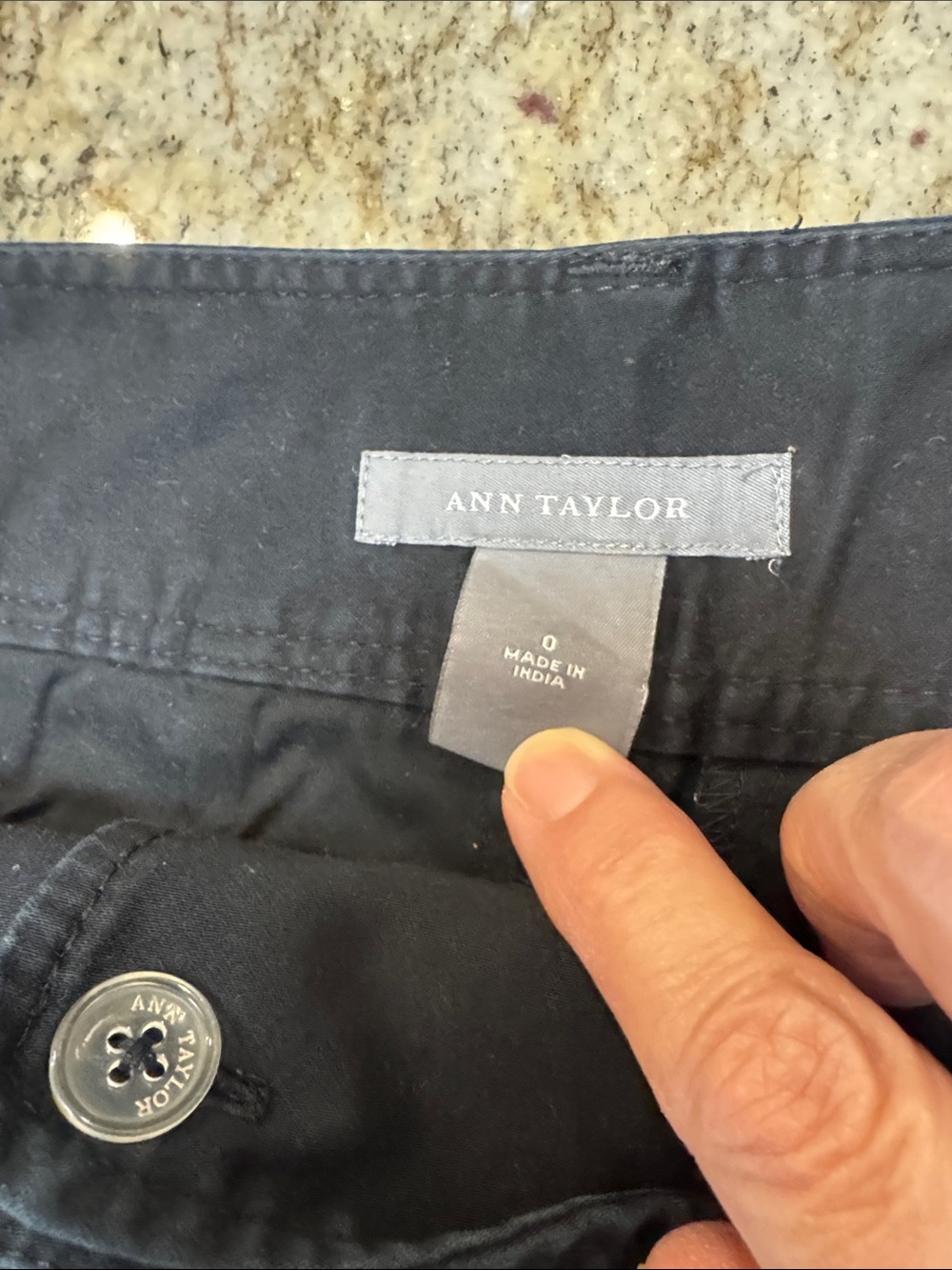 Ann Taylor Ladies Black Chino Capris